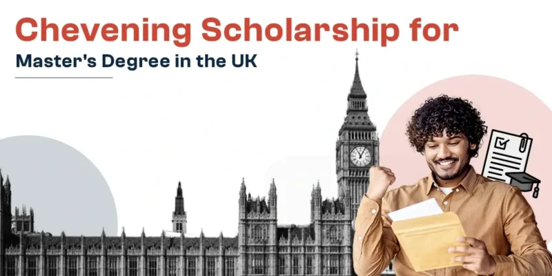 A student celebrates their Chevening Scholarship award for a master's degree in the UK.