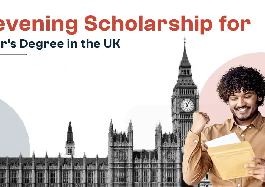 A student celebrates their Chevening Scholarship award for a master's degree in the UK.