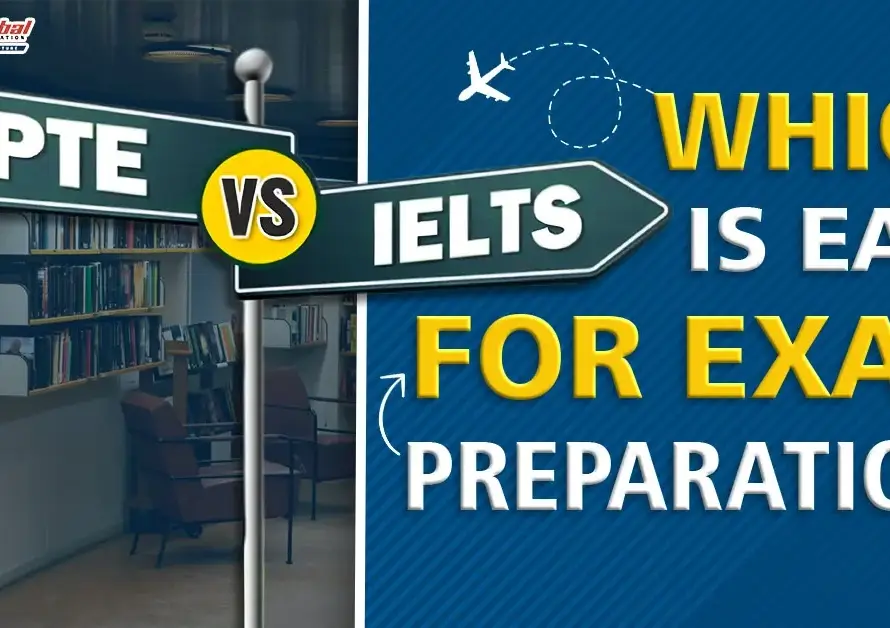 Featured Image for " PTE vs IELTS which is easy for exam preparation "