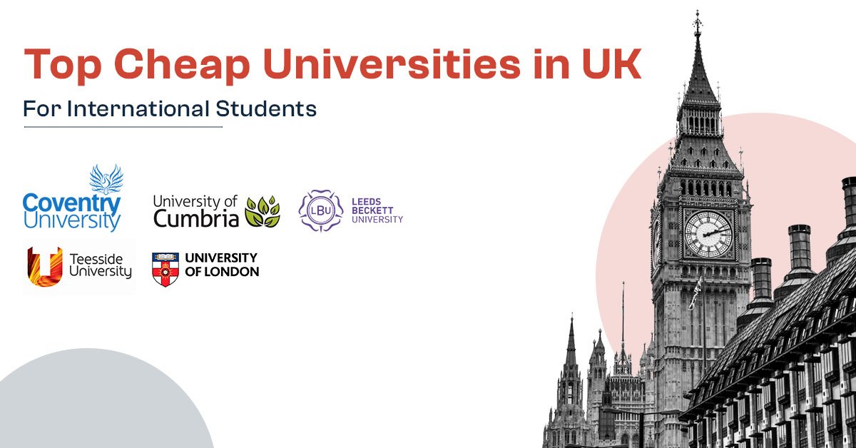 Featured Image for "Top cheap universities in UK for International Students"