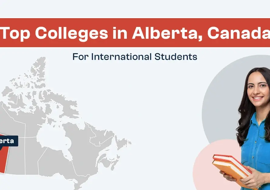 Top colleges in Alberta, Canada, showcasing diverse campuses and students engaged in learning.