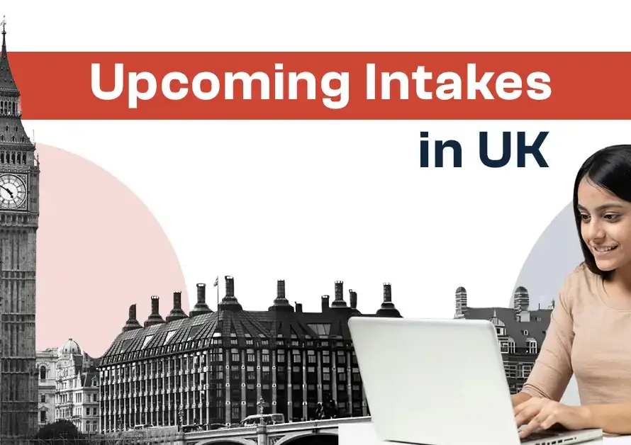 Image of "Upcoming Intakes in UK" for educational opportunities.