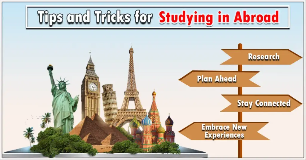 tips and tricks for studying abroad