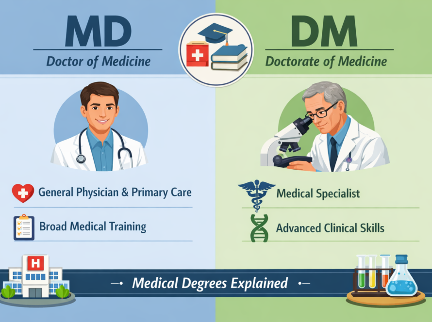 What are MD and DM in Medical 